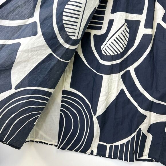 ZARA Nicole Halter Wrap Midi Dress Navy/White Print XS NEW - Picture 8 of 14